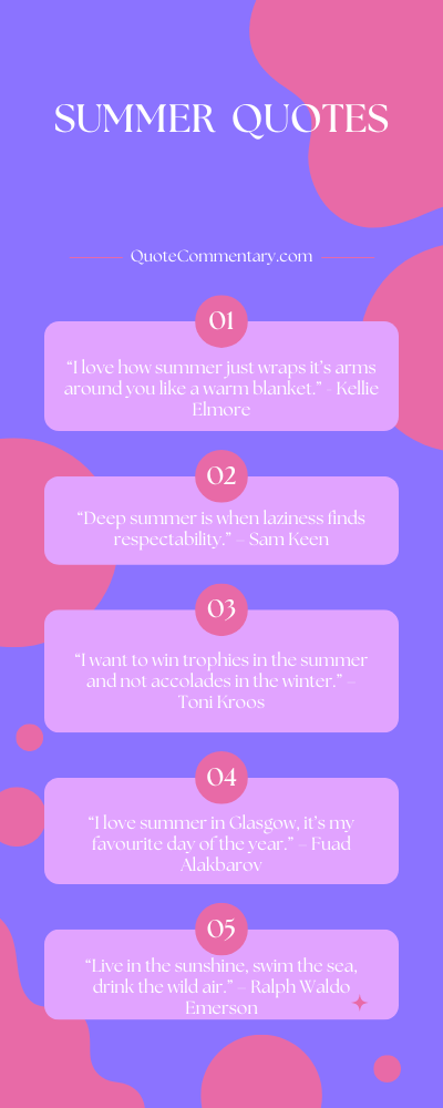 Summer Quotes Their Meanings Explanations